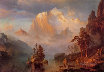 Montañas Rocosas Albert Bierstadt Pinturas al óleo